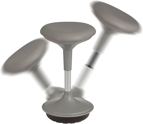 Miniatura 10 de Taburete de altura ajustable Learniture, aprendizaje activo, gris., Rojo, 1 Negro -,Gris,Rojo -