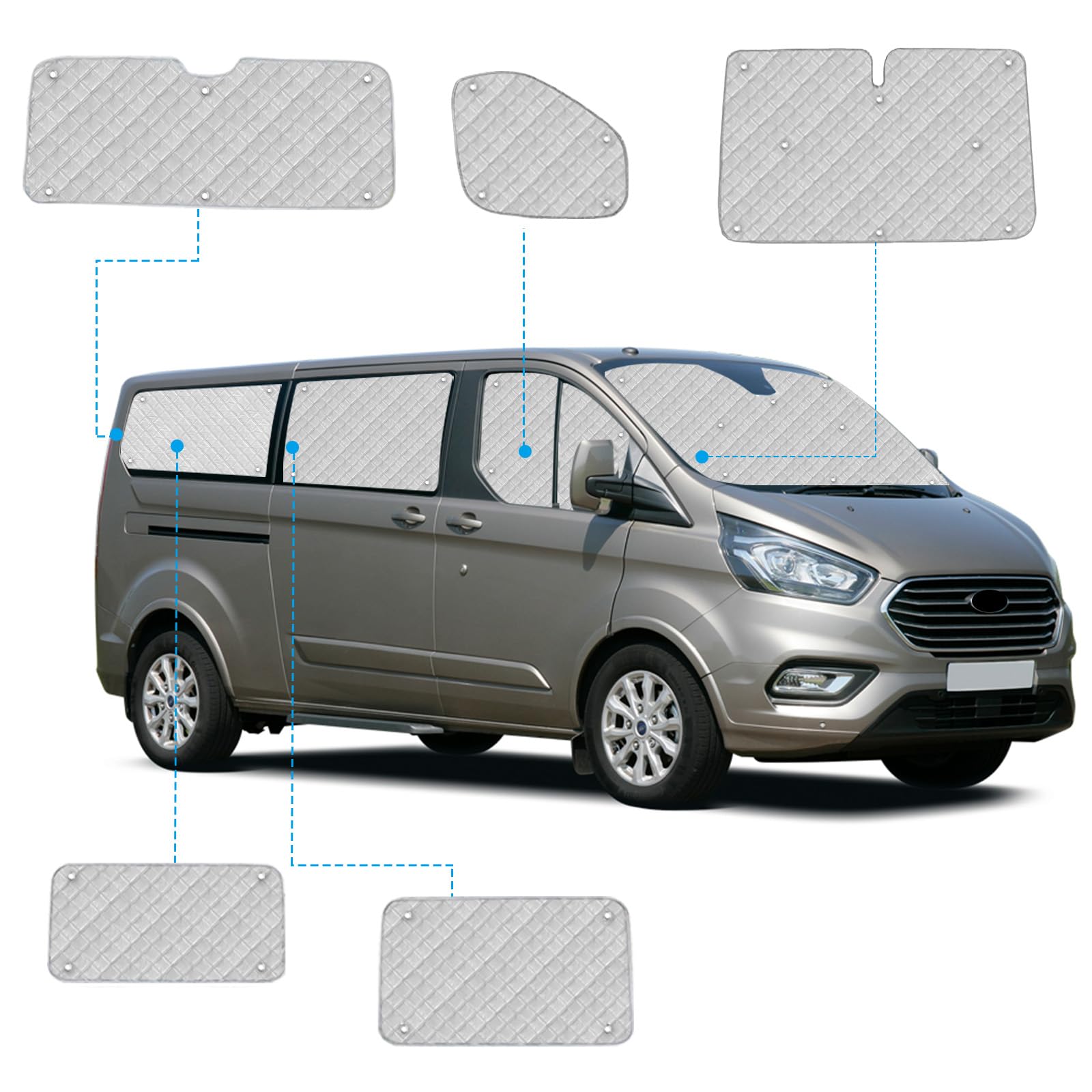 Ford Transit Custom Premium 1 x zijgordijnen