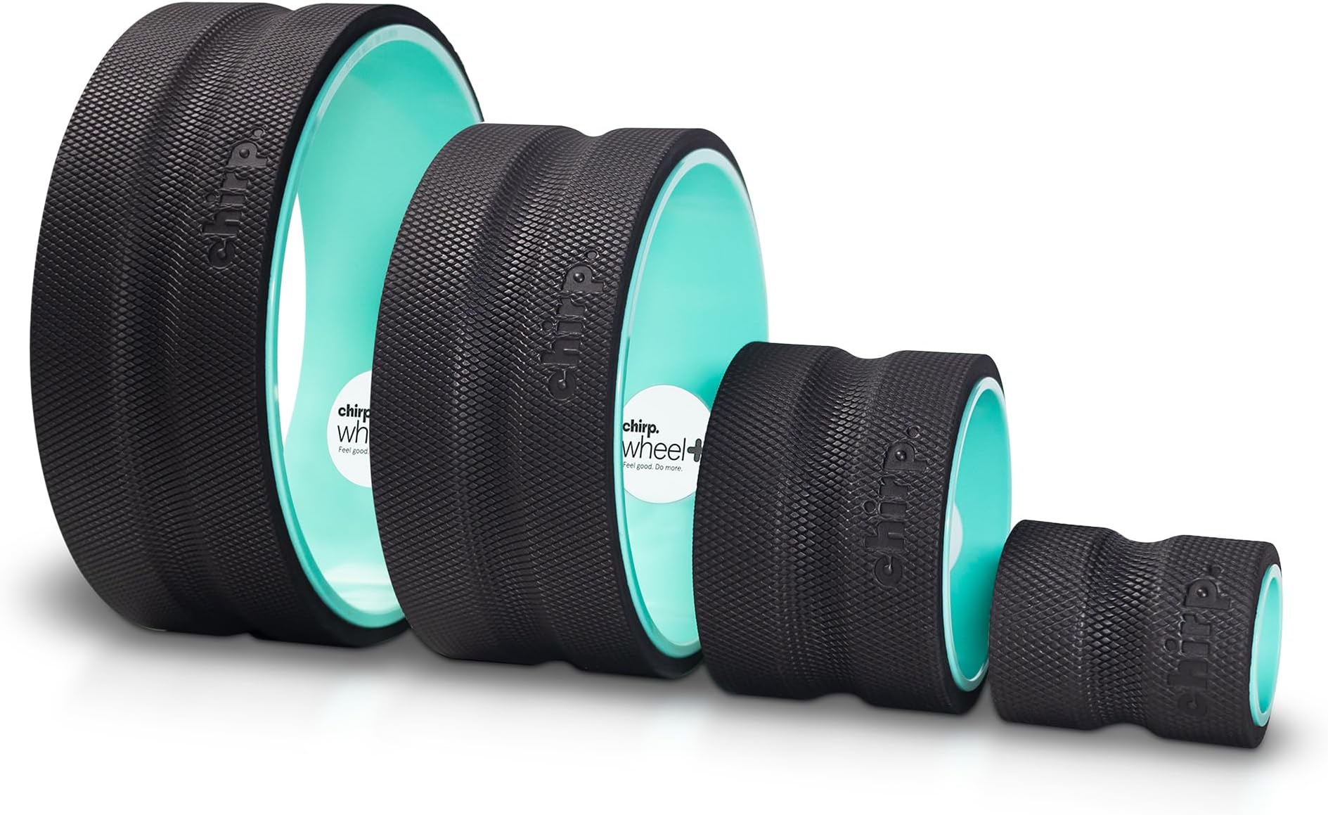 Wheel+ Foam Roller 4-Pack, Back & Neck Pain Relief, Mint