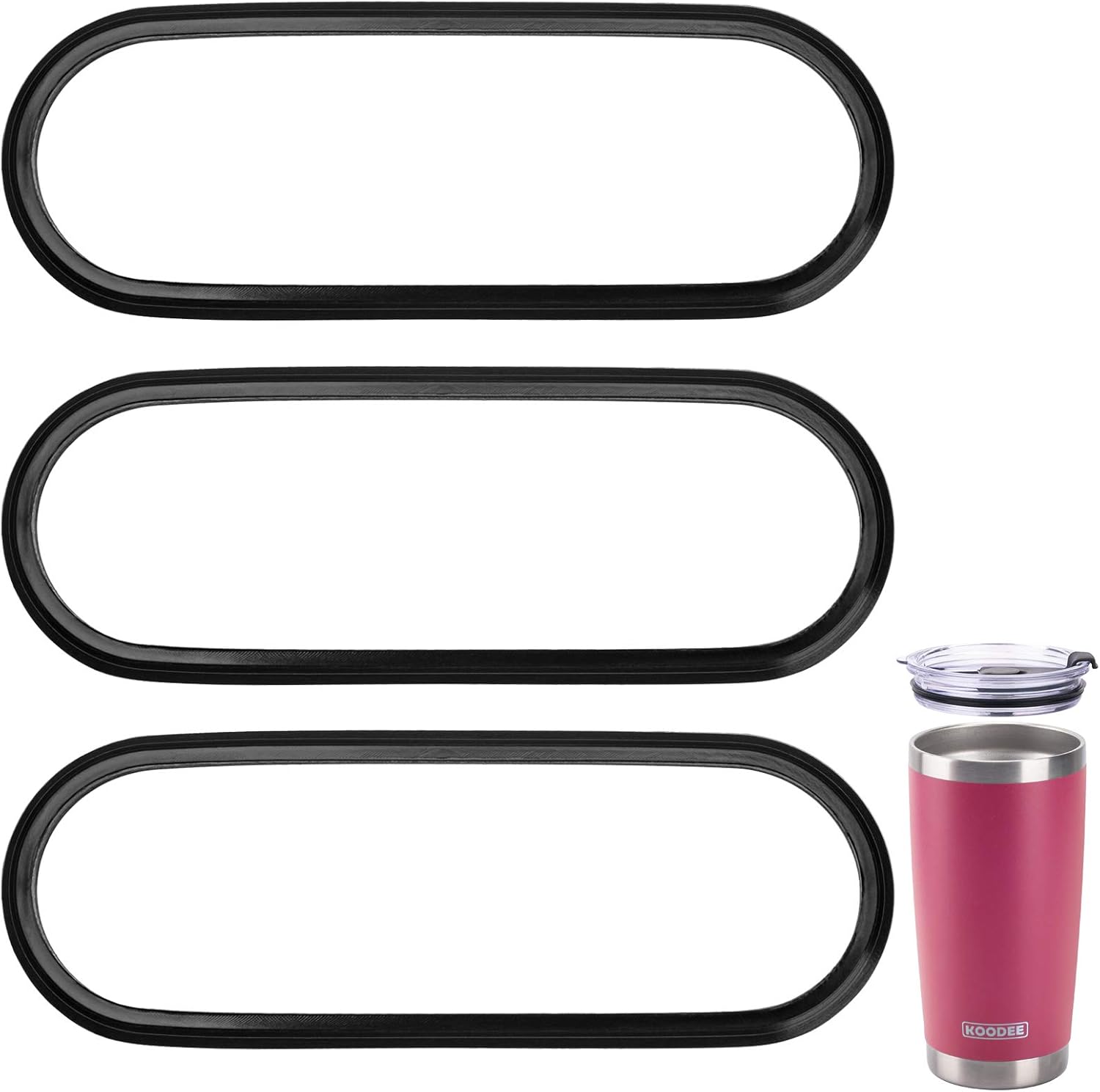 3 Pack Replacement Rubber Gasket Seal Ring for 20 oz