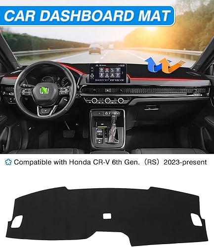 Miniatura 3 de Cartist Cubierta de tablero compatible con CRV CR-V 2023 2024 2025, accesorios para salpicadero, alfombrilla antideslizante antideslizante