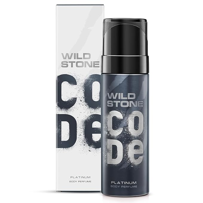 Wild Stone CODE Platinum Body Perfume for Men, 150ml | No Gas Deodorant | Long Lasting Body Spray