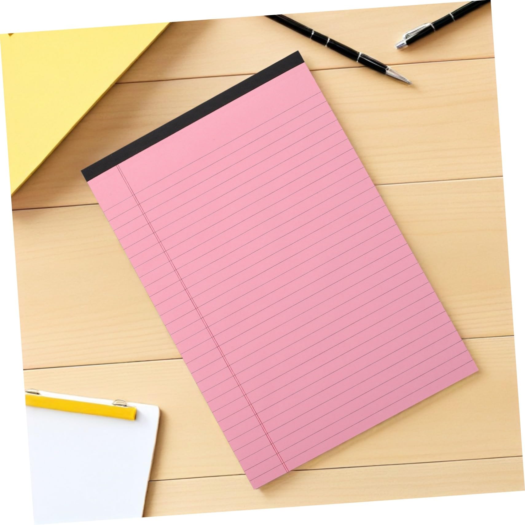 ABOOFAN 4 Pièces Bloc-notes Rose Déchirable Cahier à Lignes Horizontal Réutilisable pour Bureau École Réunions Notes Organisées