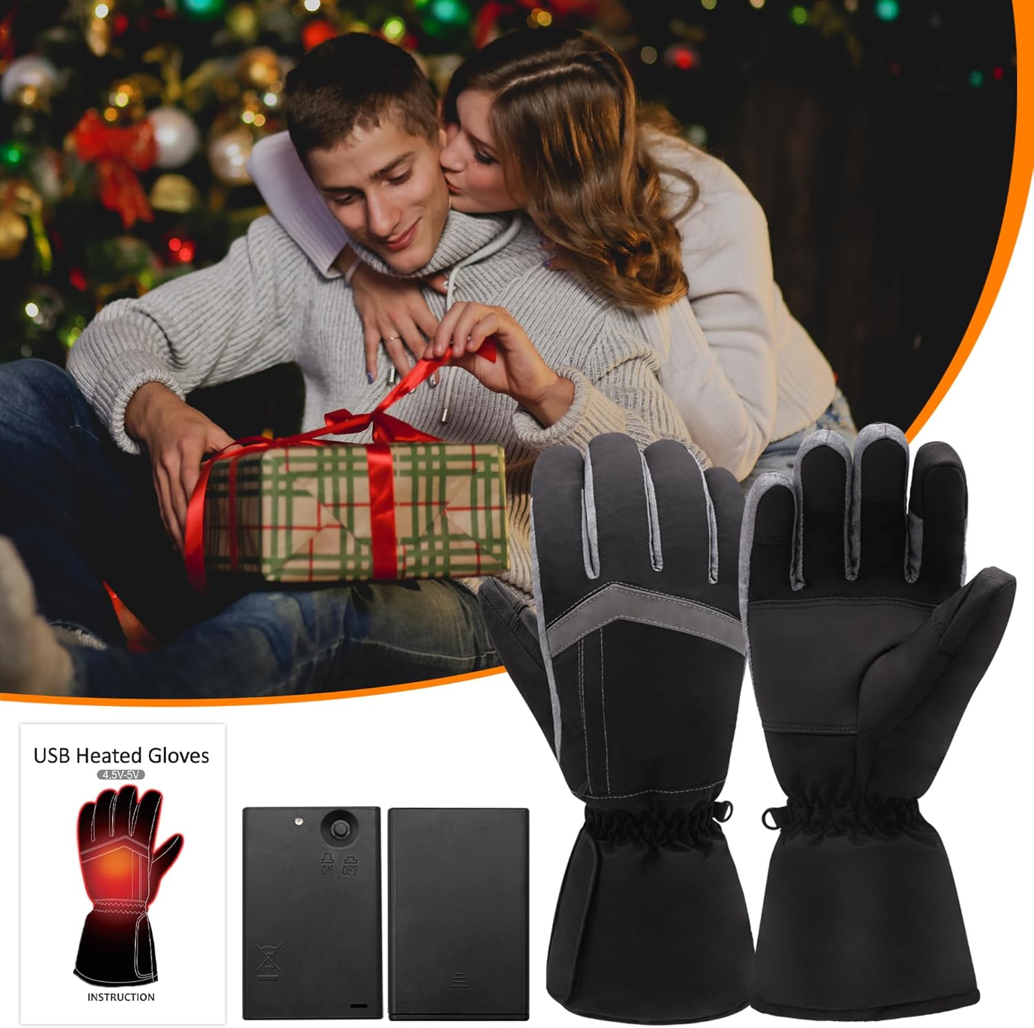 Magnolia Heated Gloves for Men Women, Electric Battery Heating Gloves for Hunting Camping Motorcycle Driving Skiing Working Gardening - Image 9