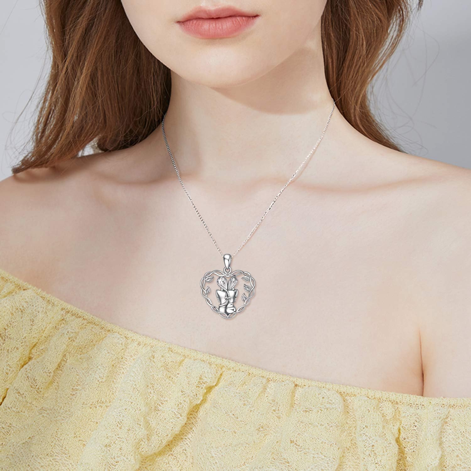 YFN Sterling Silver Tree of Life Abalone/Turquoise Pendant Necklace - Sister Gift for Birthday or Any Occasion