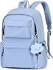 FIORETTO Backpack Womens School Bag Girls Boys, Lightweight Water-Resistant Fits 15.6” Laptop Large Capacity Rucksack with Anti-Theft Pocket, Ideal for School College Commuting Travel Blue