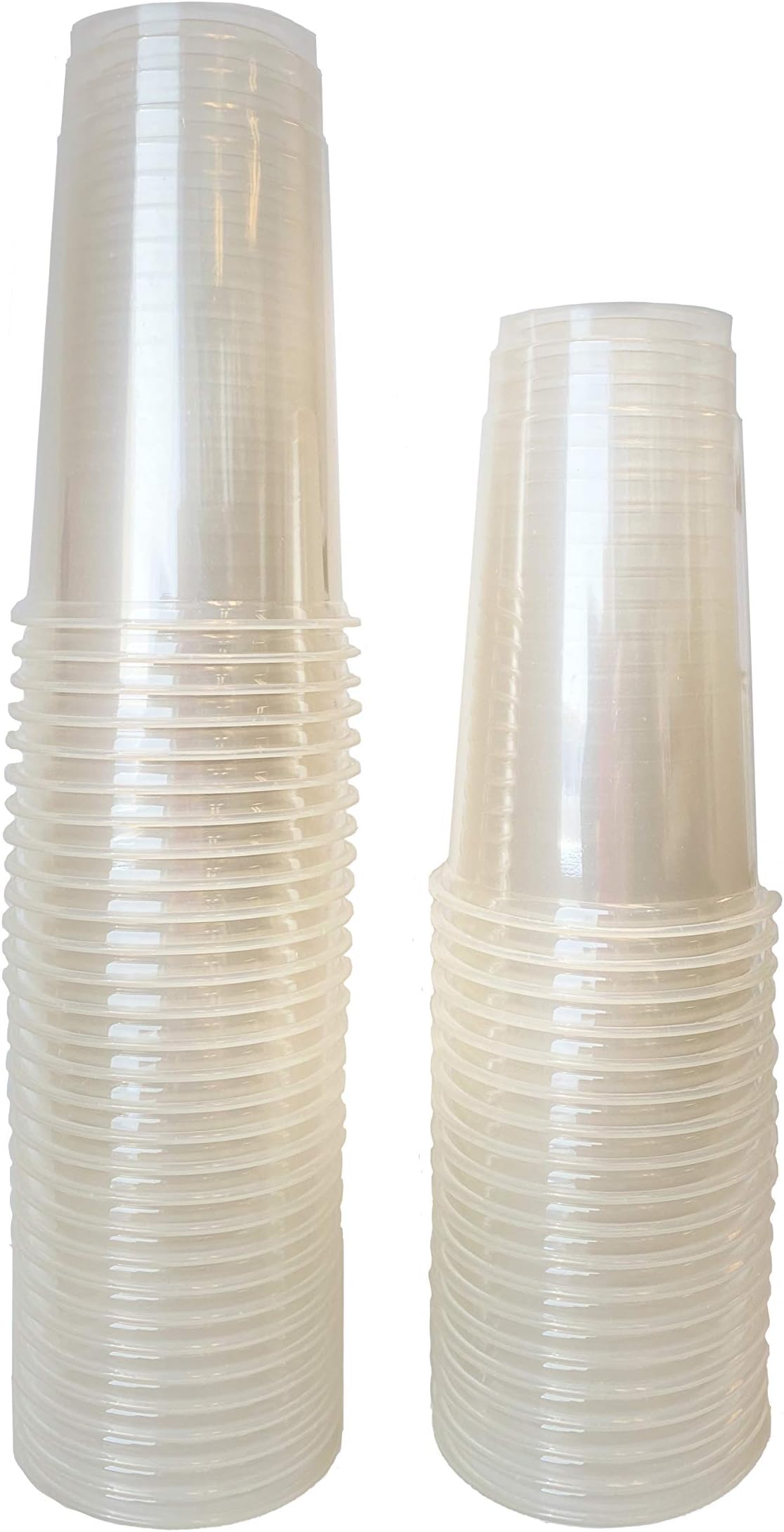 100% Compostable Ice Coffee Cups [24oz 600CT] Smoothie Cups, Disposable Cups, Sturdy Party Cups, Biodegradable Clear Cups, by Earth's Natural Alternative