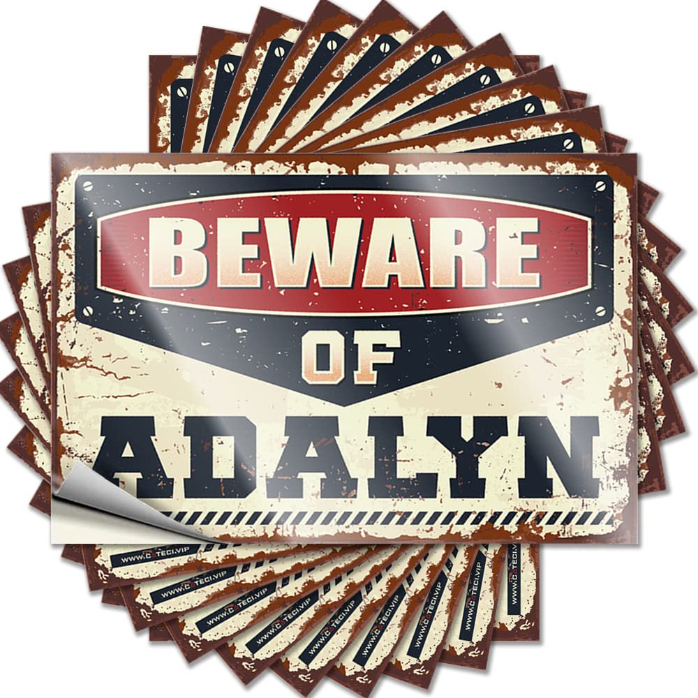 Coffee Accessories Tattoos - Beware of Adalyn Assorted Durable Sticker Easy Apply for Bike Decor(8X12CM)