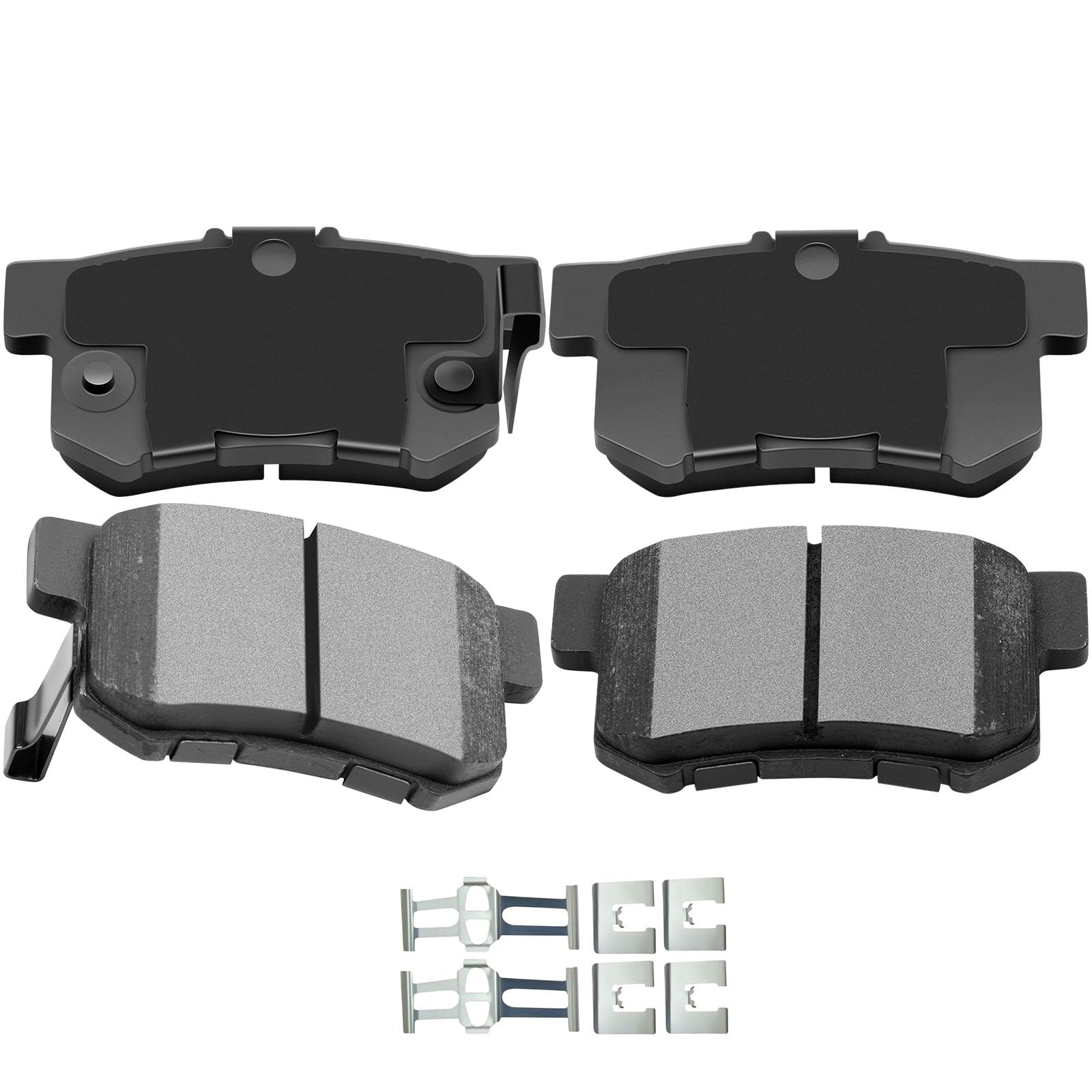AUTOMUTO 4PCS D536 Rear Ceramic Disc Brake Pads Set D536 For Honda For CR-V