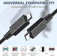 Vista 2 de Adaptador de CA para Nintendo Switch, cargador de pared de viaje rápido 15V 2.6A Kit de carga rápida para Nintendo SwitchLiteOLED, soporte modo TV