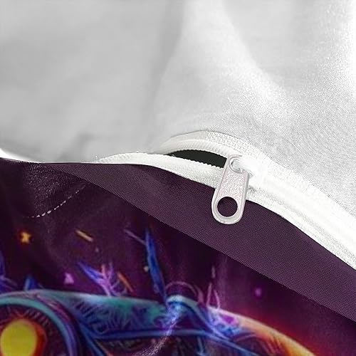 Miniatura 7 de Juego de funda de edredón con estampado 3D con estampado 3D, funda de edredón de 3 piezas para niños y adultos con fundas de almohada de microfibra