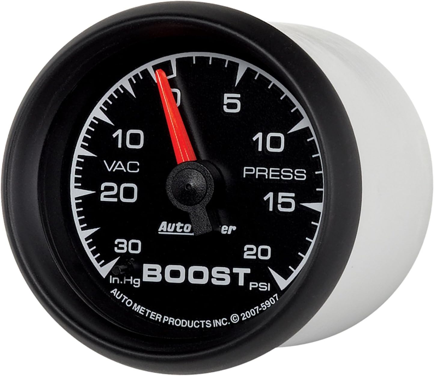 Auto Meter 5907 ES 2-1/16" 30 in. Hg/20 PSI Mechanical Vacuum/Boost Gauge