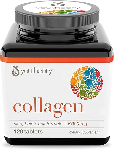 Tabletas de colágeno Youtherory RC00300US Fórmula Avanzada con Vitamina C 1