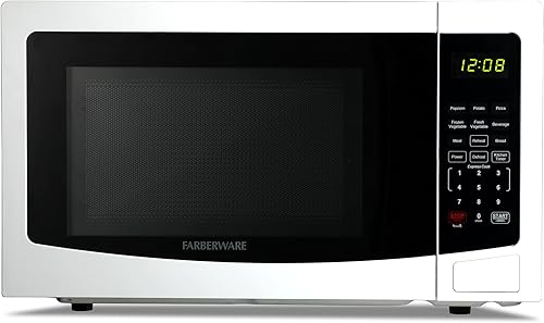 Miniatura 18 de Farberware - Horno microondas de encimera de 2.2 pies cúbicos – 1100 vatios de potencia, configuraciones de cocción automática con sensor Acero