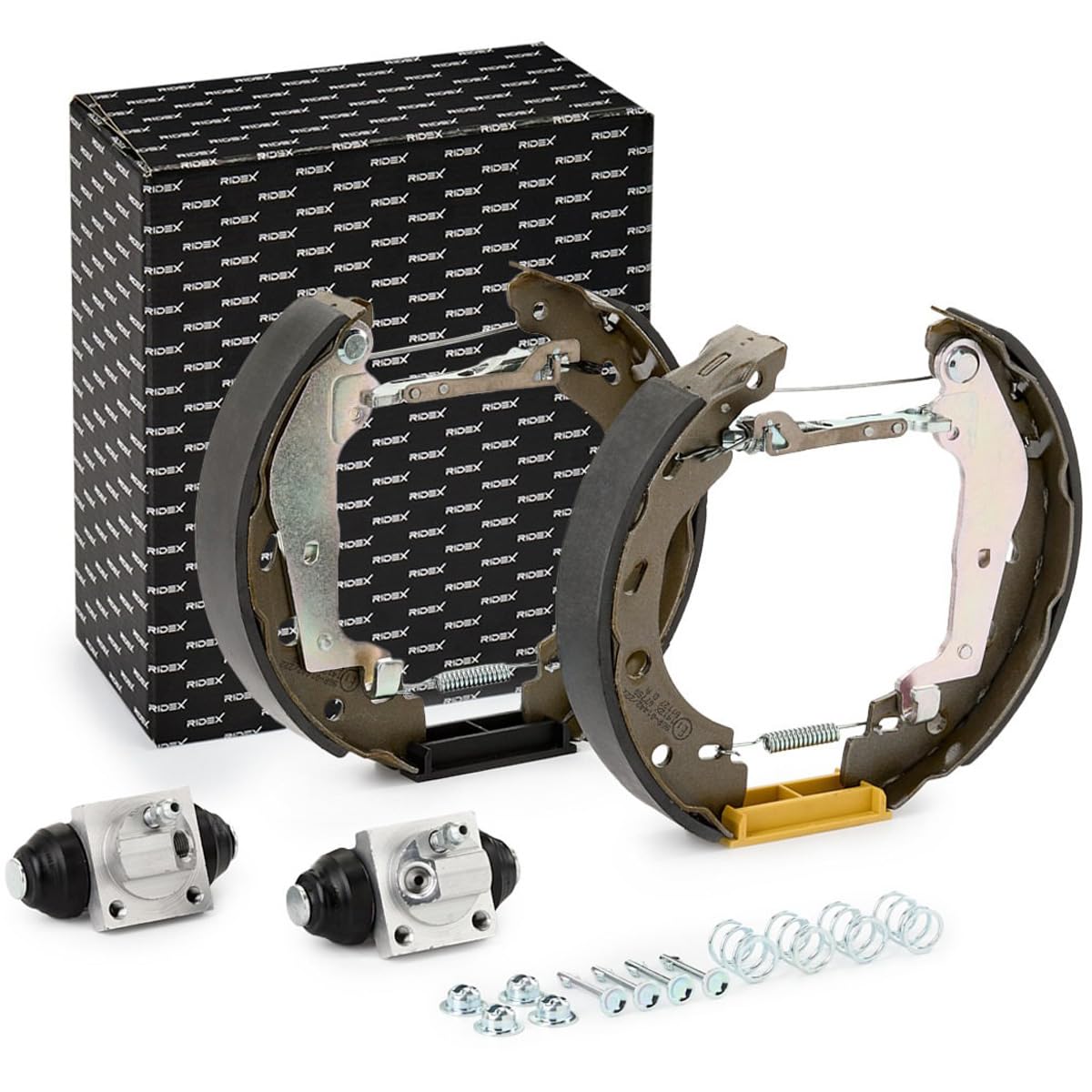 RIDEX 3859B0303 Kit freno Freno a tamburo Posteriore con cilindretto freno con accessori Compatibilità con SMART FORTWO Coupé 451