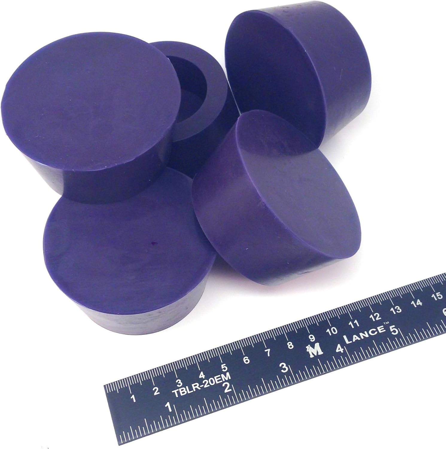 High Temp Masking Supply 2.43" x 2.95" Silicone Rubber Plug - Hollow Tapered Stopper for Powder Coating, Painting, Automotive, Weld Back Purge - Non-Toxic, Flexible, Reusable HTP13.5 (5 Pack)