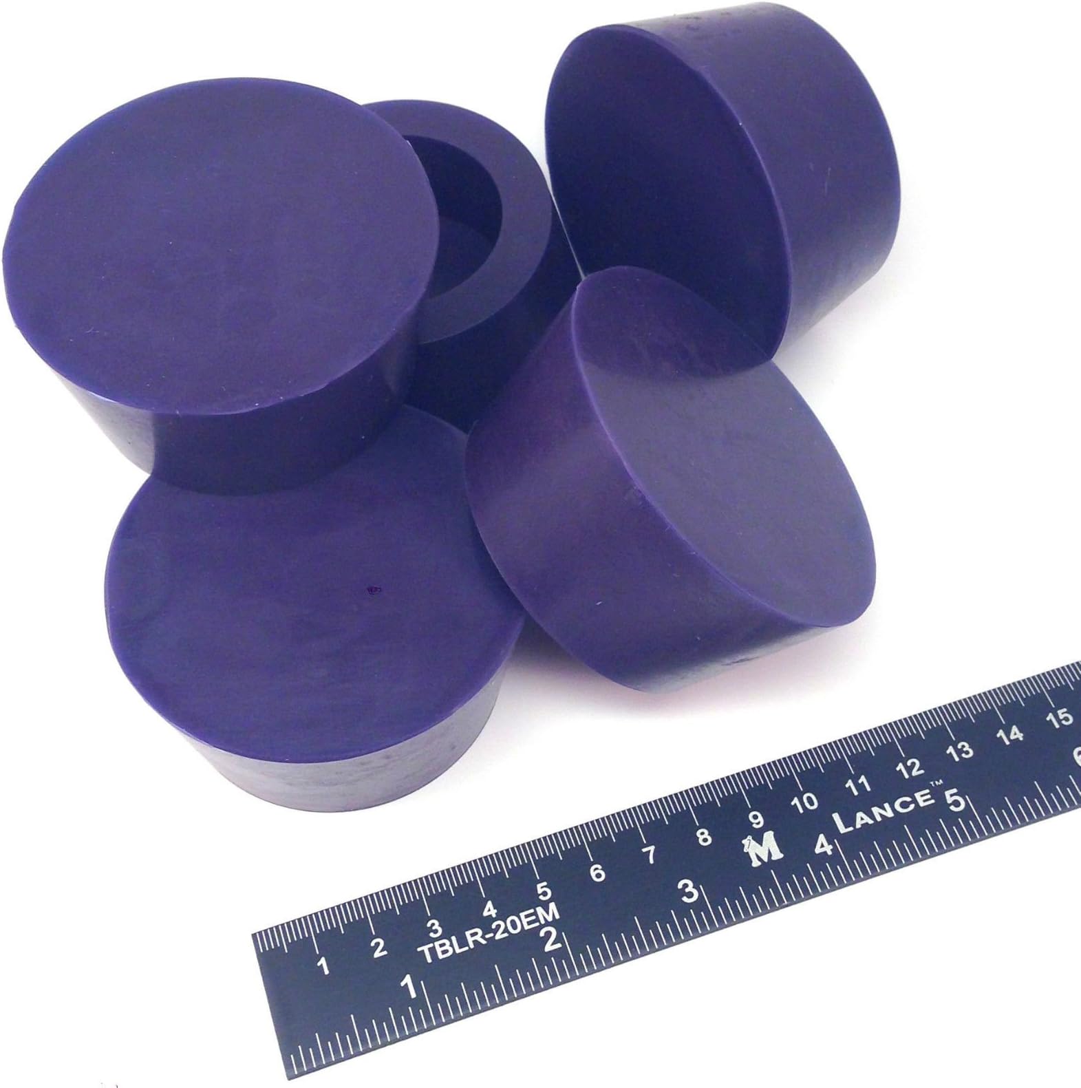 High Temp Masking Supply 2.43" x 2.95" Silicone Rubber Plug - Hollow Tapered Stopper for Powder Coating, Painting, Automotive, Weld Back Purge - Non-Toxic, Flexible, Reusable HTP13.5 (5 Pack)