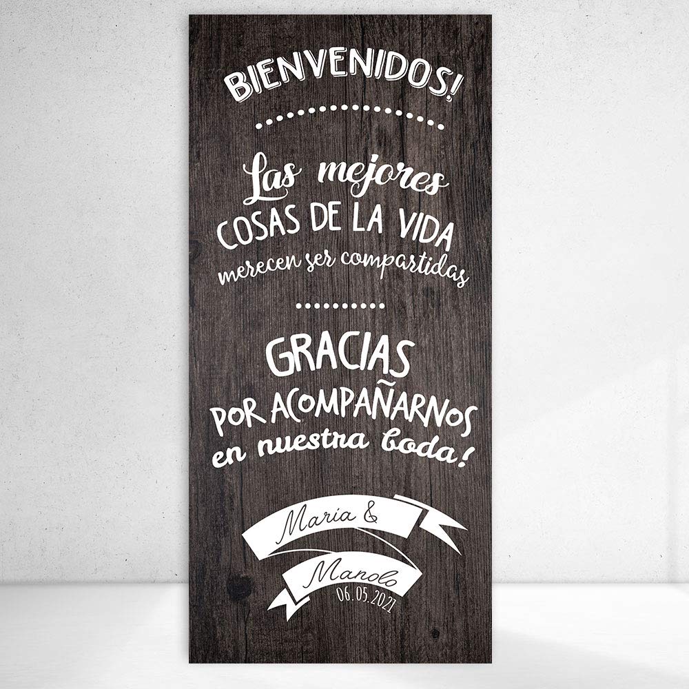 Decoración Boda | Cartel Boda Share | 70cm x 150cm