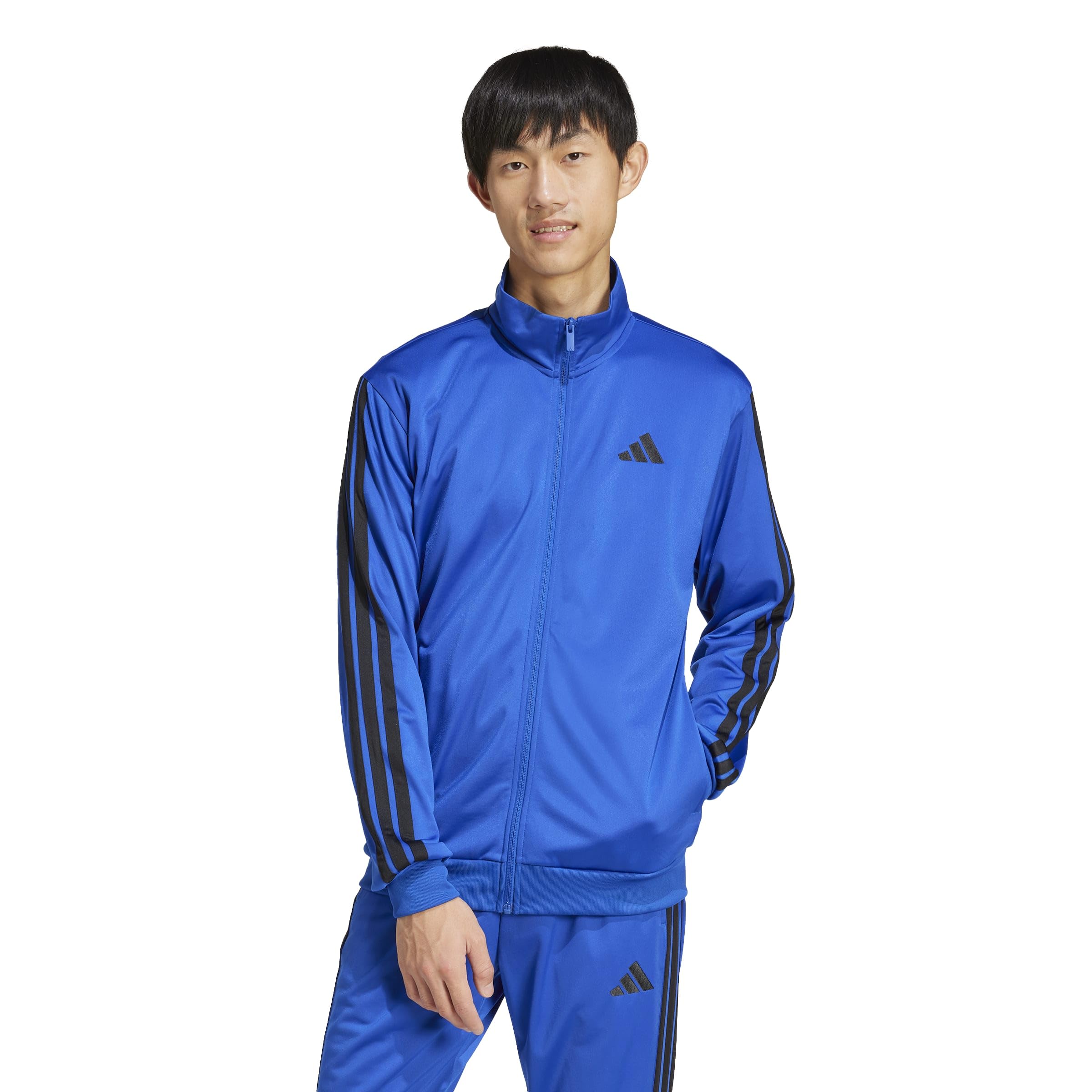 adidas Mens Essentials Warm-up 3-stripes Track Top