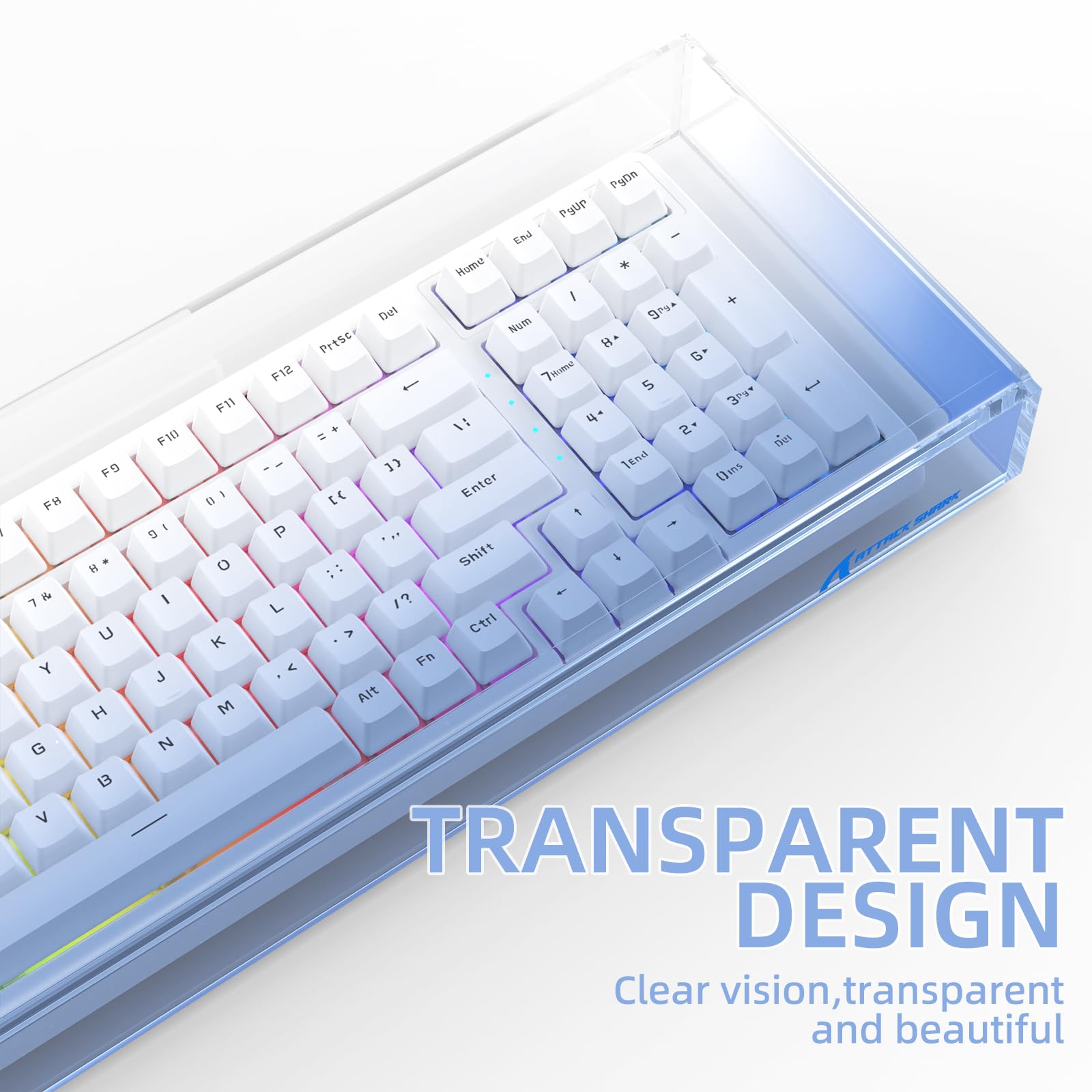 Housse Acrylique Transparente Pour Clavier Mécanique 98 Touches – Protection Anti-chat, Poussière Et Eau