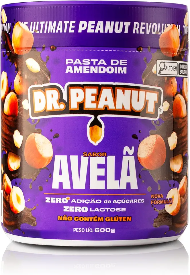 Dr. Peanut Pasta de Amendoim Avelã 600G - Com Whey Protein