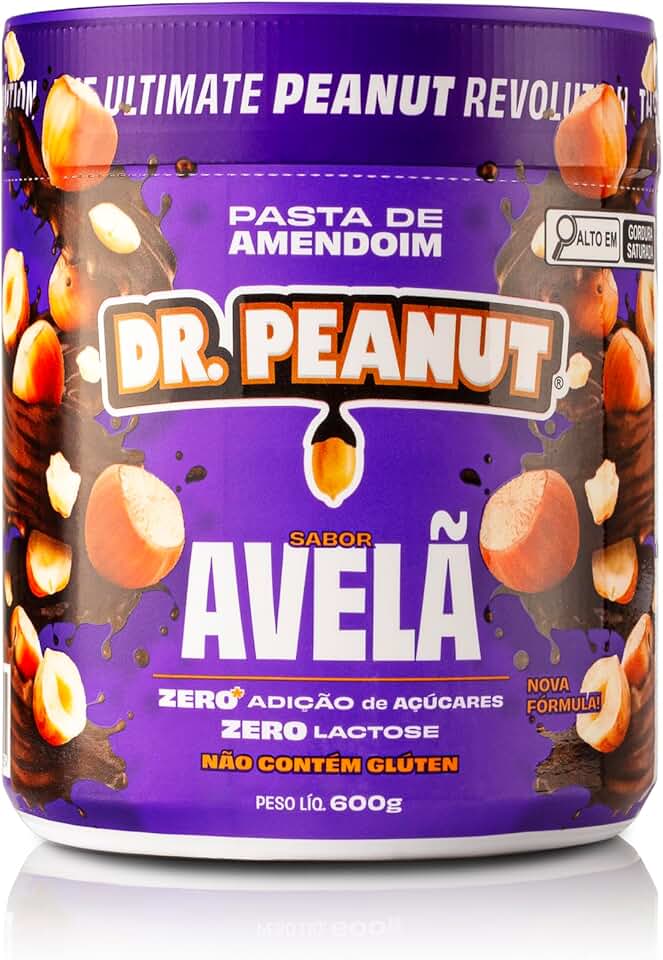 Dr. Peanut Pasta de Amendoim Avelã 600G - Com Whey Protein