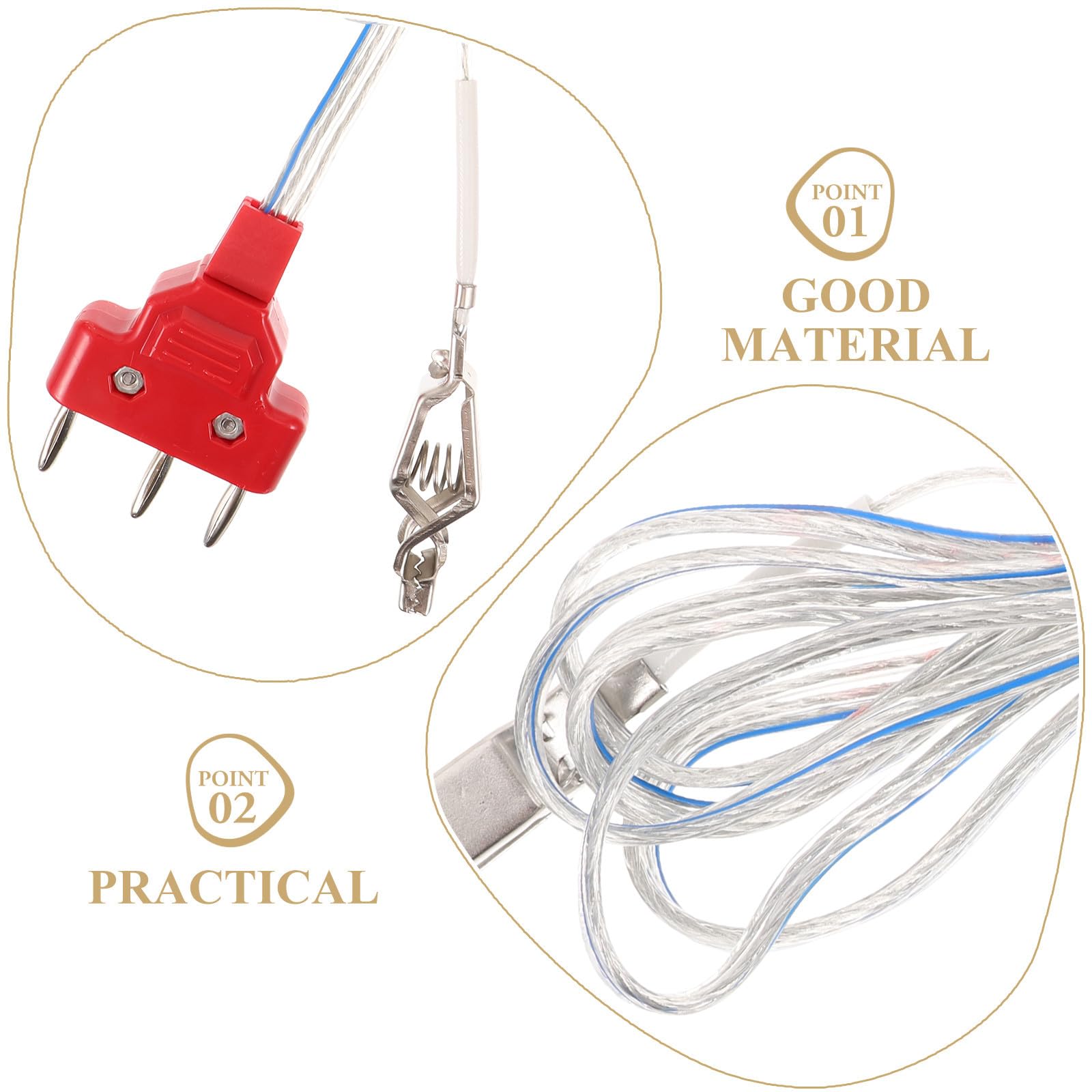 VICASKY Pince de Câble en Acier Inoxydable pour Corde de Corps D'escrime, Connexion Fiable et Précision, Accessoire Indispensable pour Équipement D'escrime Rouge