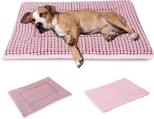 Miniatura 26 de BVAGSS XH079 - Almohadilla reversible para jaula de perro, de espuma viscoelástica, suave, cálida, lavable a máquina, colchón para perreras para