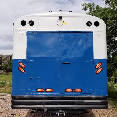 Miniatura 8 de Nilight Luz trasera LED ovalada roja de 6 pulgadas, 4 unidades, 10 LED, impermeable, parada, freno, giro, montaje en superficie, luces para