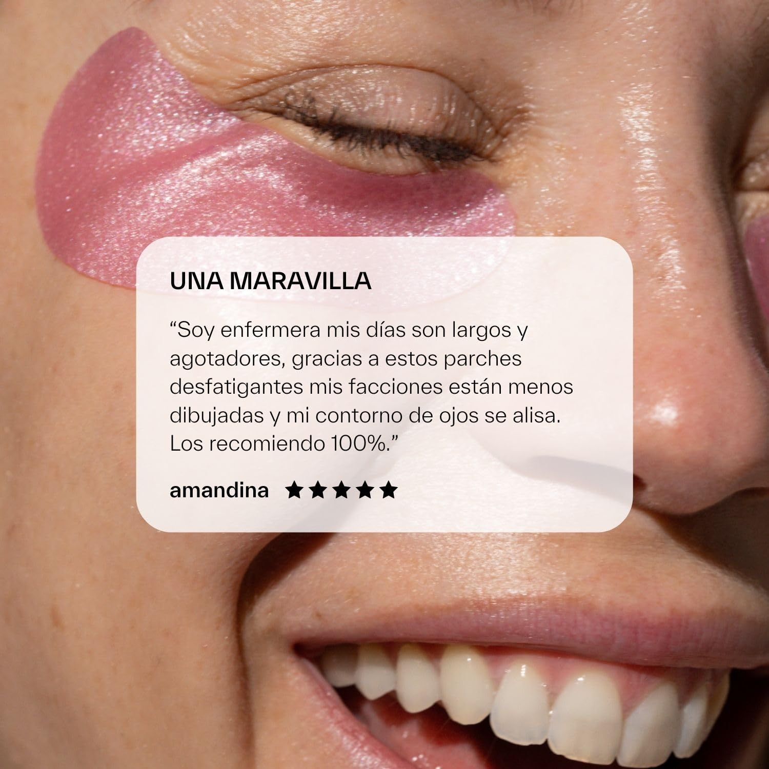 DAY+ | Parche Ojos Anti-Ojeras | Reduce las ojeras y las bolsas, Descongestiona y Tonifica el contorno de los ojos | Cafeína, Ácido Hialurónico | 97% de ingredientes naturales | Paquete de 6 pares