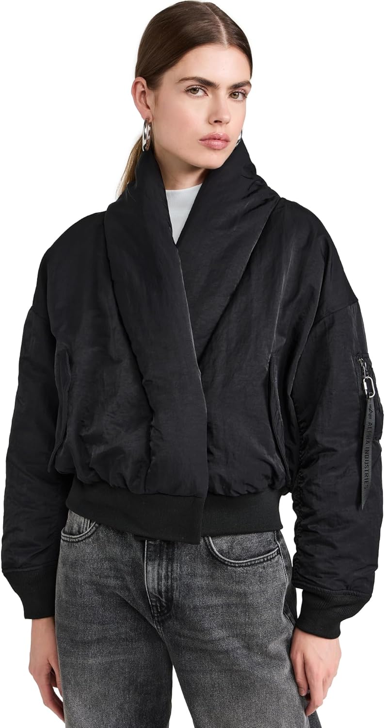 Alpha Industries Women's Shawl Collar Flight Jacket