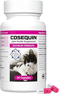 Nutramax Cosequin for Cats Joint Health Supplement, Contains Glucosamine for Cats, Plus Chondroitin, Supports Healthy Joints, for all Breeds and Sizes, Sprinkle Capsules, 55 Count