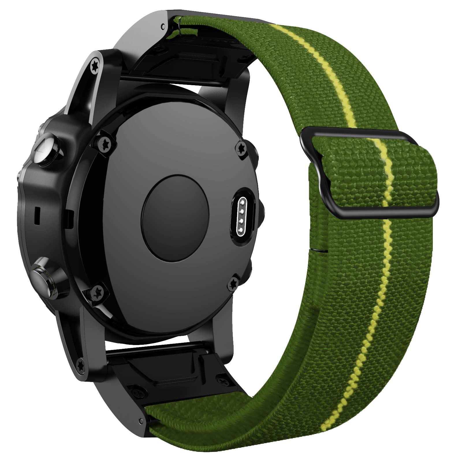 Correa elástica de nailon de 26 mm compatible con Garmin Fenix 6X Pro 7