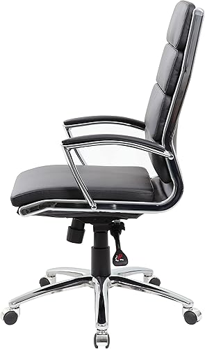 Miniatura 7 de Boss Office Products CaressoftPlus - Silla ejecutiva tradicional acabado metálico cromado