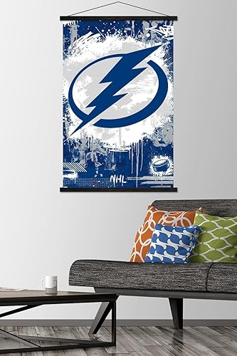 Miniatura 2 de Trends International NHL Tampa Bay Lightning - Maximalist Logo 23 Wall Poster with Magnetic Frame
