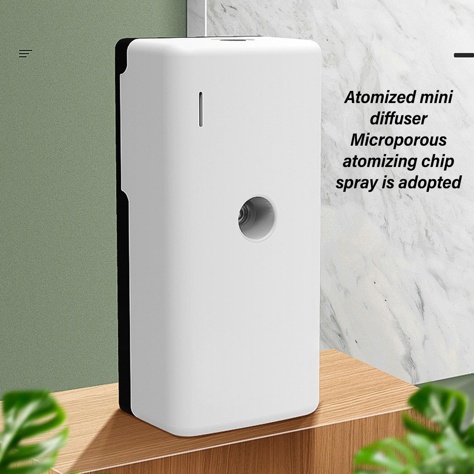 TOPINCN Dispensador de Fragancia en Aerosol para Ambientador, Montado en la Pared, Aromaterapia de Aceites Esenciales con Amplia Cobertura para Baño, Hotel, Oficina (White)