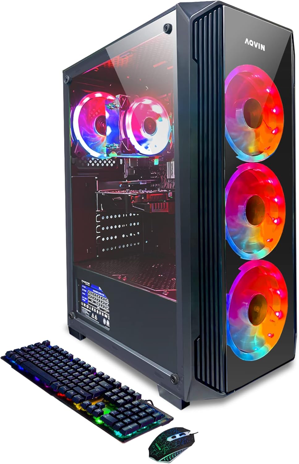 Gaming PC Tower AQVIN Desktop Computer Intel 10th Gen i3 Upto 4.30
