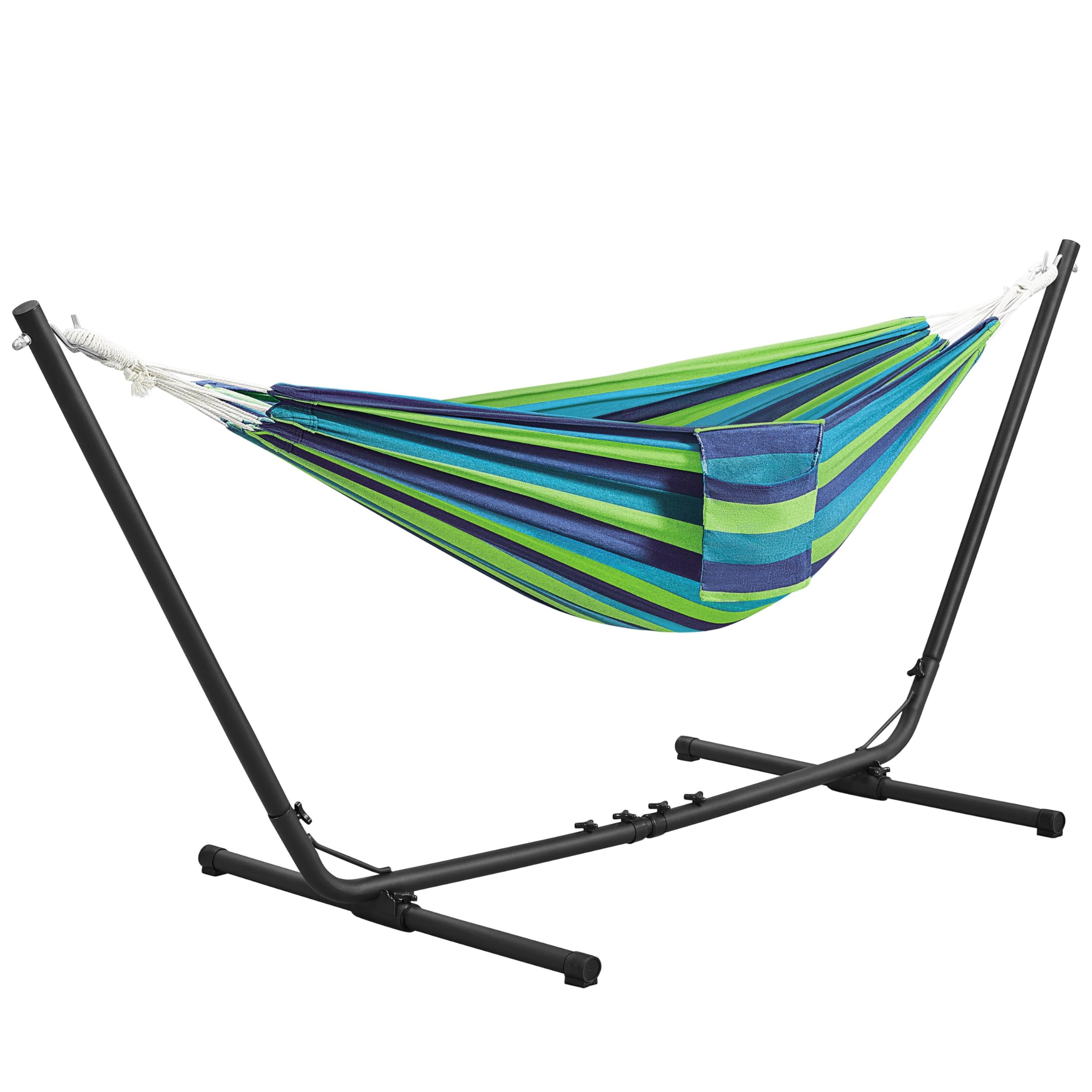 Yaheetech Hängematte 314 cm mit Metallständer Verstellbarer Max 205 kg