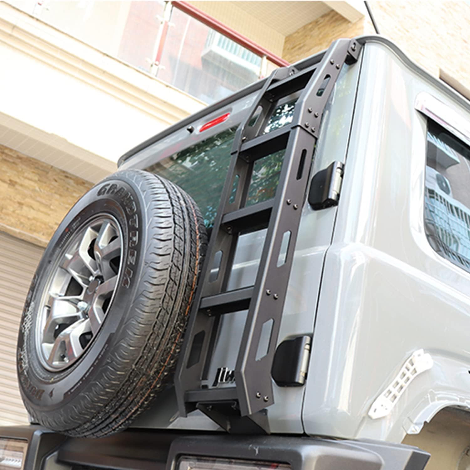 Archaic Échelle de hayon pour Suzuki Jimny Sierra JB64 JB74 2019-2024,Échelle de Queue échelle de Cross-Country pour Jimny gl,pédale d'escalade Pliable