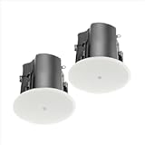 Professional JBL-Control 416C&sol;T 6&period;5” 2-Way&comma; Coaxial&comma; 50 Watt&comma; in-Ceiling Speaker with Backcan&comma; 8 Ohm or 70V &sol; 100V&comma; Magnetic Grill&comma; White