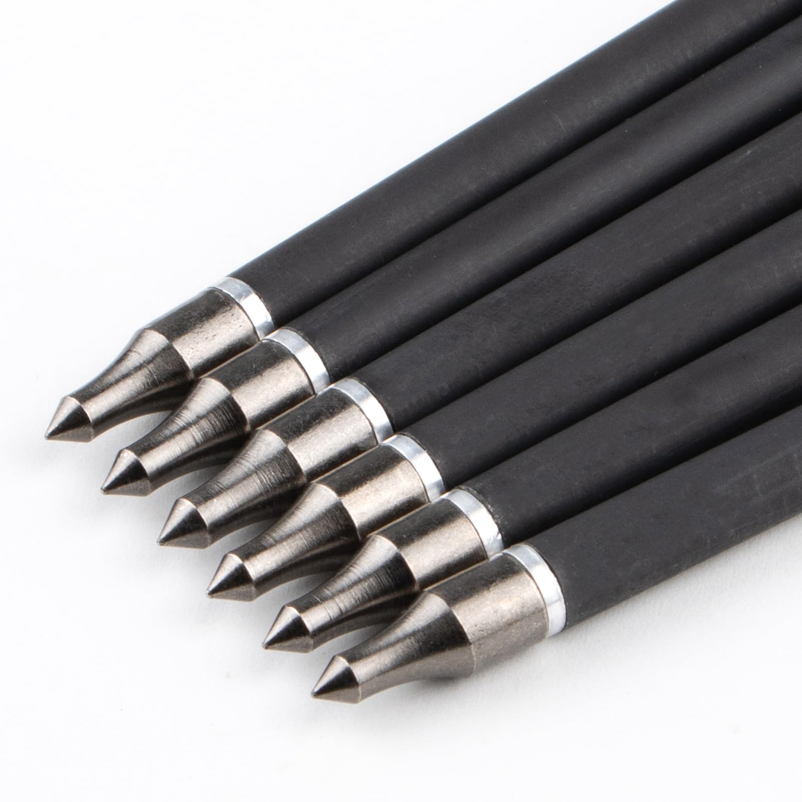 S F 76,2 cm Carbon-Pfeile für Bogenschießen, Ziel-Übungspfeile mit abnehmbaren Spitzen für Recurvebogen und Verbundbogen (12 Stück), Mehrfarbig