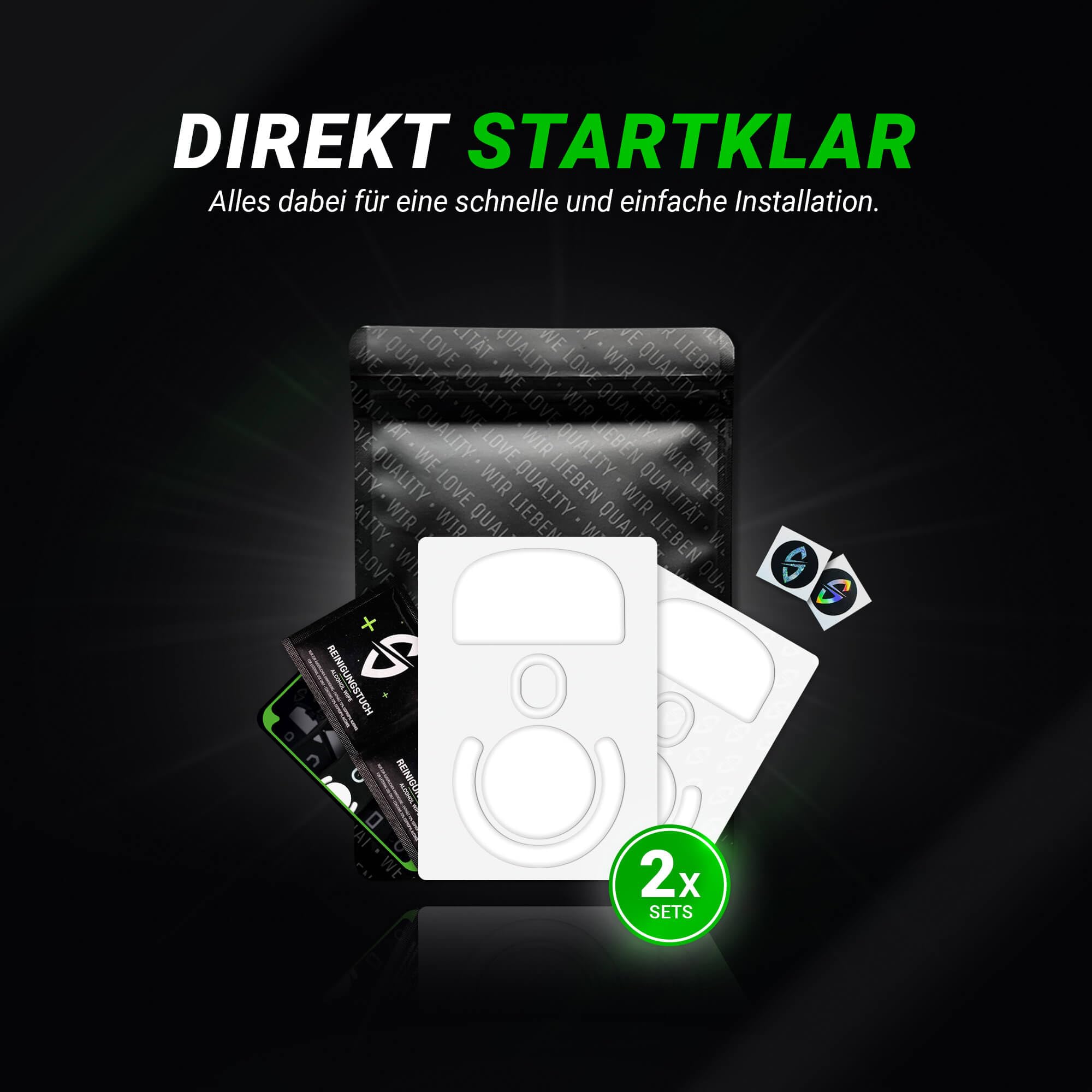 SensoryBoost DPS Glides (2 zestawy) – do Logitech G PRO X Superlight 1 | SPEED – Ślizgacze do myszy: ultraszybki i płynny ślizg, zaokrąglone krawędzie – Zapasowe stopki z PTFE