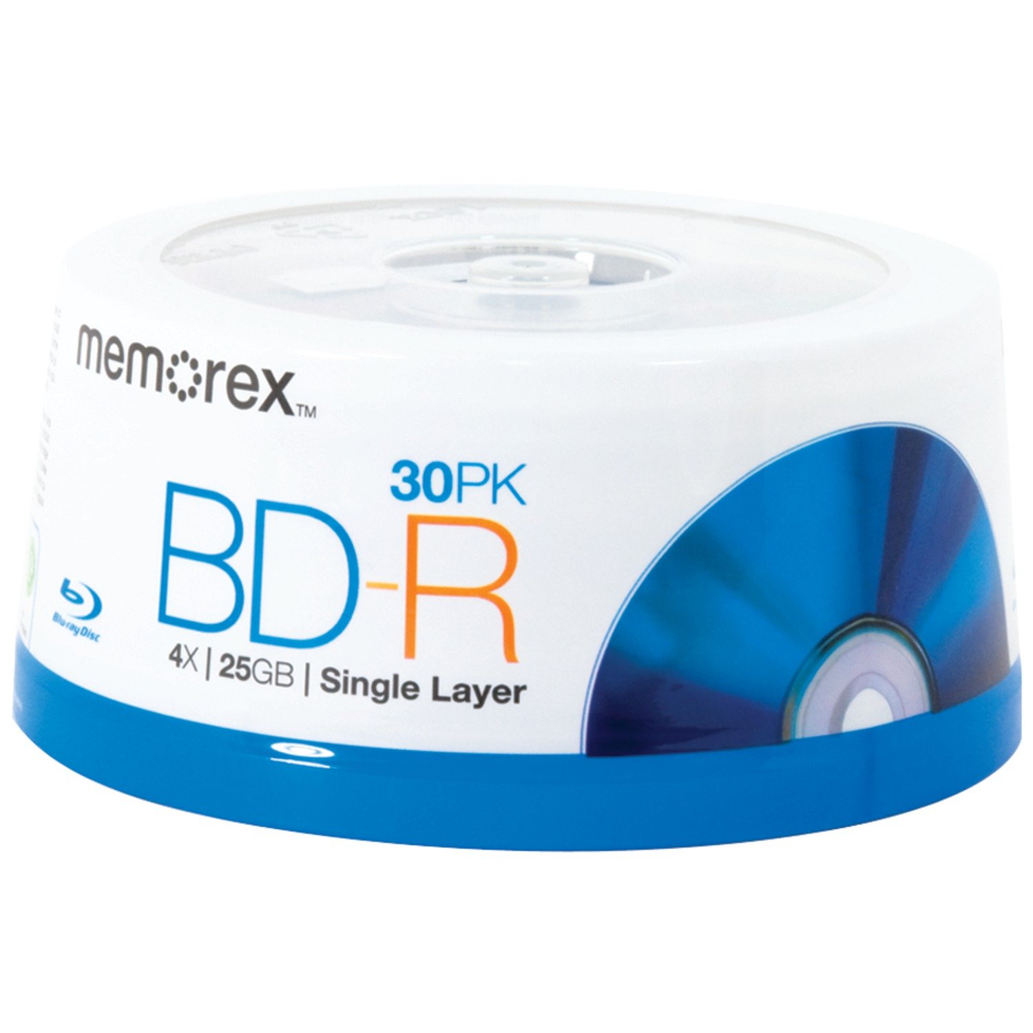 Memorex 98499 Blu-Ray Discs with 4X Write Once Bd-R and 30-Ct Spindle