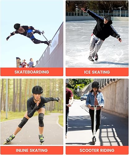 Miniatura 4 de Casco de patineta, cascos de bicicleta de ajuste, multideporte, patinaje, longboard, casco de viaje para hombres y mujeres