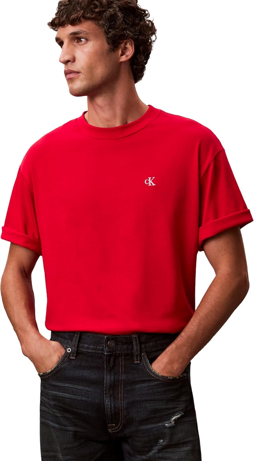 Calvin Klein Men's Relaxed Fit Archive Logo Crewneck T-Shirt - Image 4
