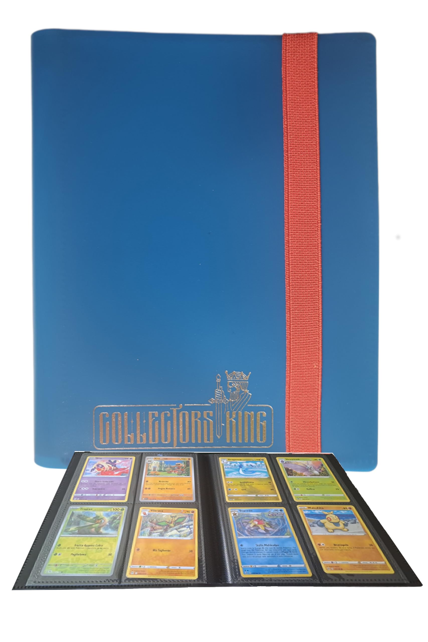 Collectors King Raccoglitore Carte Magic - Album Compatibile per 160 Card di Gx Ex Trainer Go, Yugioh, Mtg, Pokemon - 4 Tasche x Pagina da 9.5x7cm