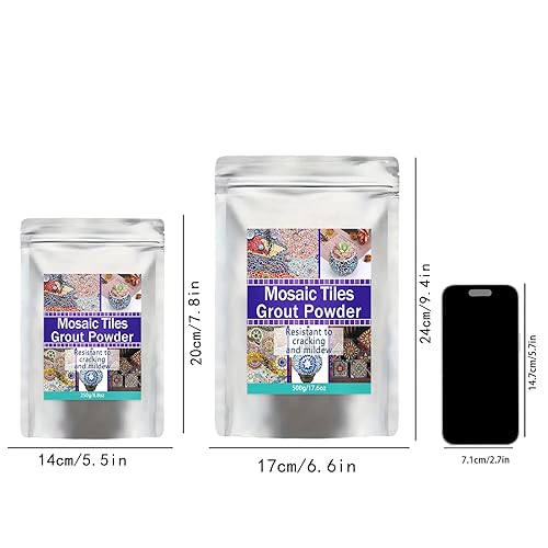 Miniatura 2 de OOTDART Lechada de mosaico, herramientas de azulejos de mosaicos, accesorios de azulejos de mosaico, esencial para lechada hecha a mano y perfecto
