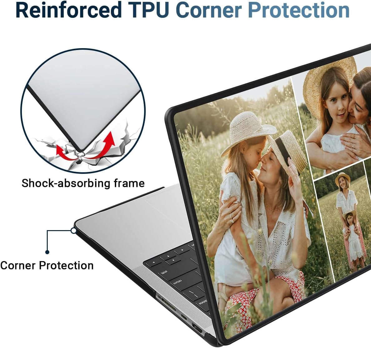 Customized Case for MacBook Pro 14 inch 2026 Release A3427 A3426 M5 Pro Max with with XDR OLED Display, Add Your Personalized Collage Pictures, Custom Protective Plastic Hard Shell Cover Skin, Matte