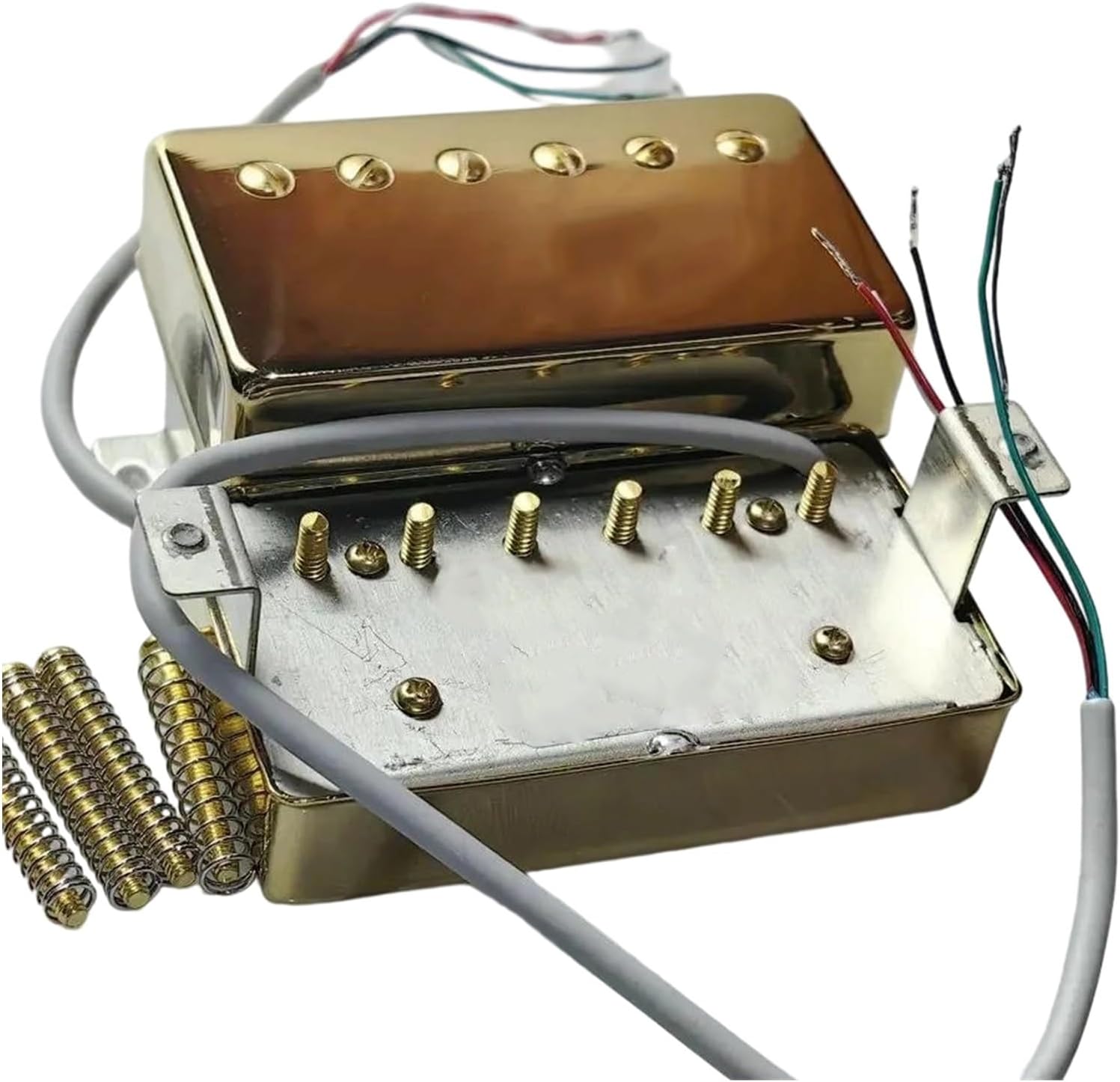 Acoustic Guitar Pickups Dual Coil Pickups Professional Acoustic Guitar Accessories 1/4 Core Nickel Or Gold Set(4)