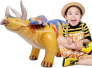 HOHQB 43" Triceratops Toys Inflatable Dinosaur Balloons Party Decorations
